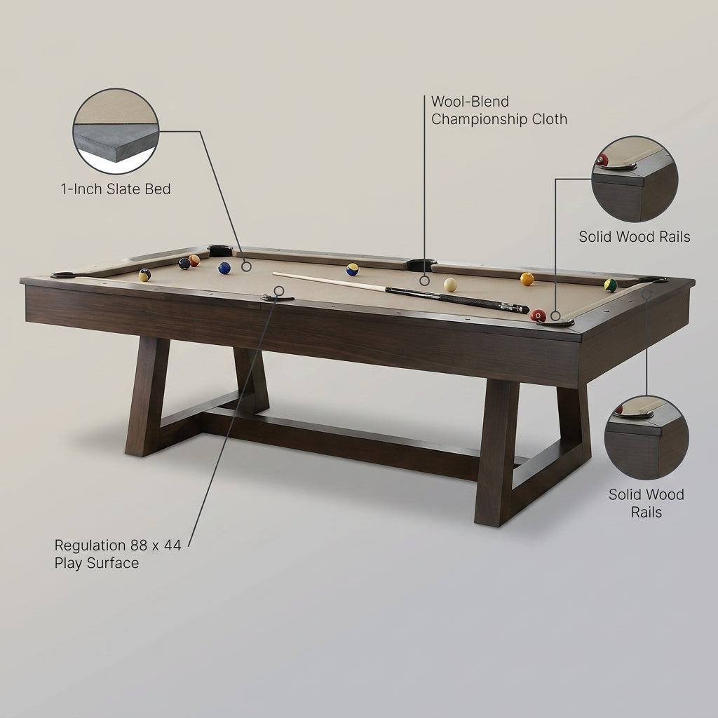 The Aiden 8’ Pool Table — Lifestyle